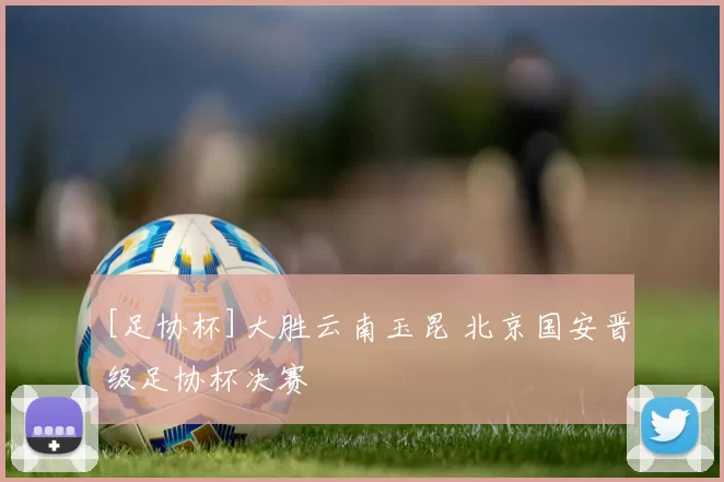 [足协杯]大胜云南玉昆 北京国安晋级足协杯决赛